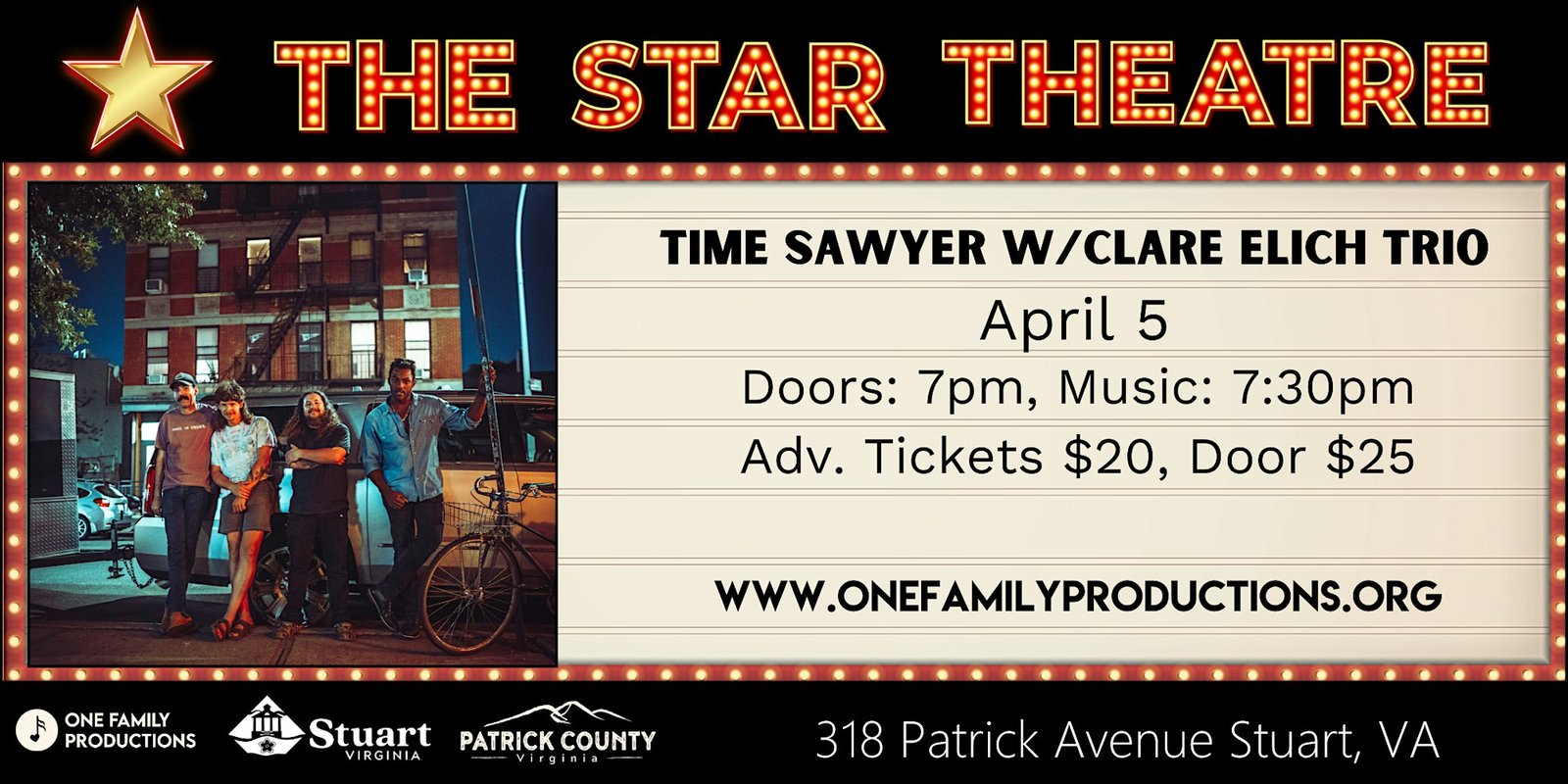 Time Sawyer with Clare Elich Trio