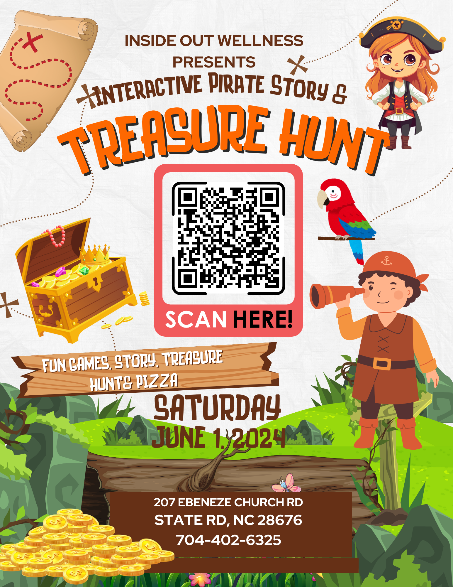 Interactive Pirate Story & Treasure Hunt