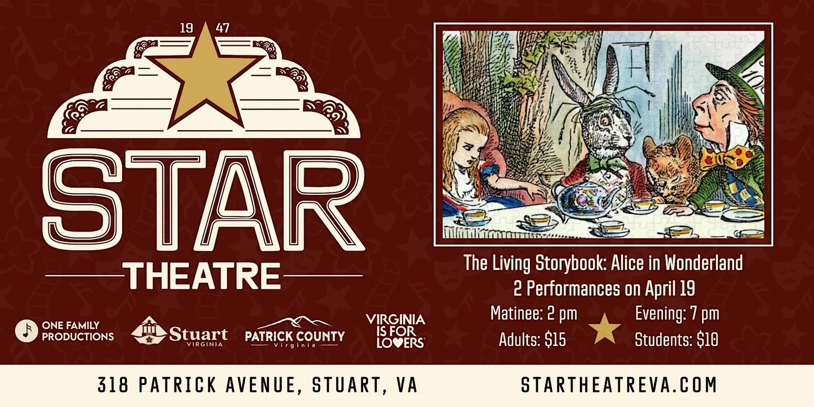 The Living Storybook: Alice in Wonderland @ The Star Theatre