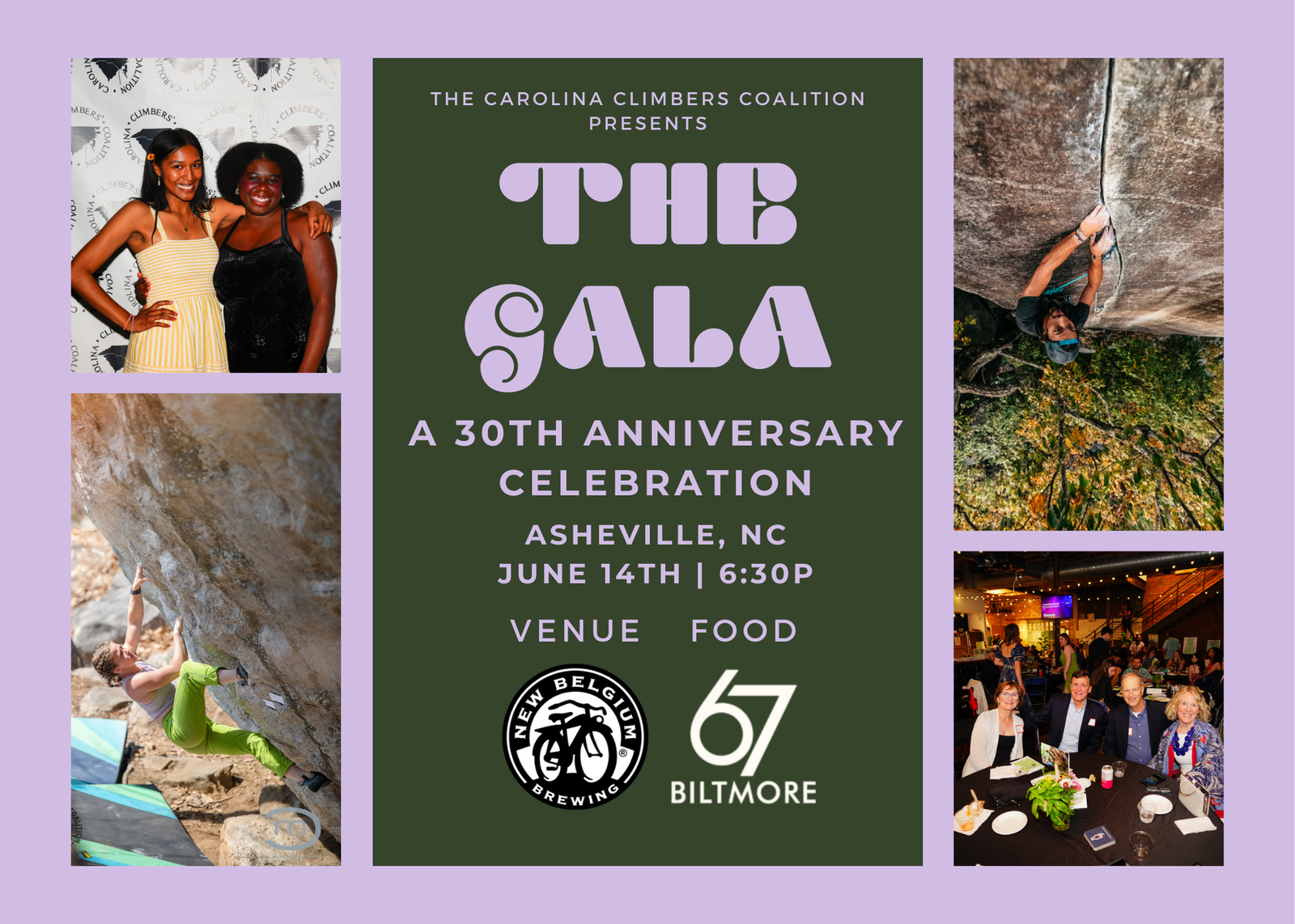 Carolina Climbers Coalition 30th Anniversary Gala