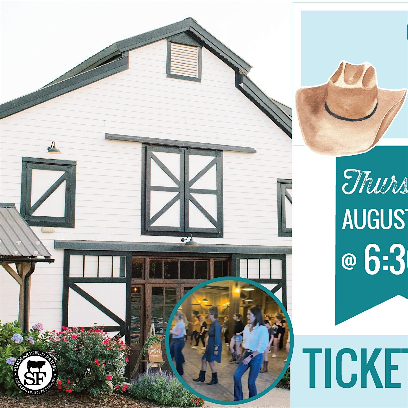 Cowboys of Country Line Dancing Class at Summerfield Farms