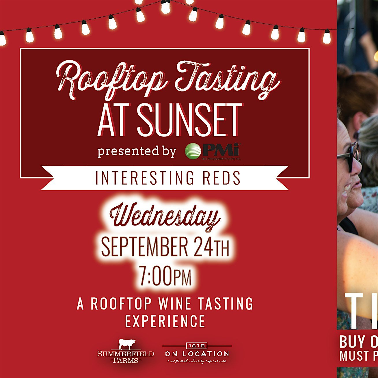 Rooftop Wine Tasting at Sunset  presented by PMI: Interesting Reds