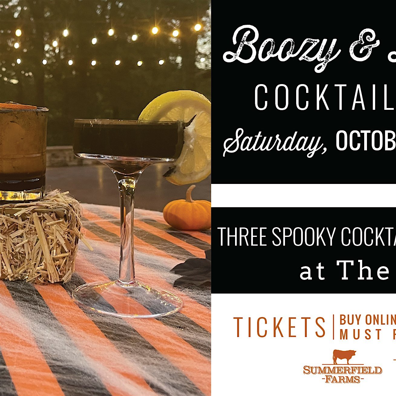 Boozy & Bewitched: Halloween Cocktail Tasting