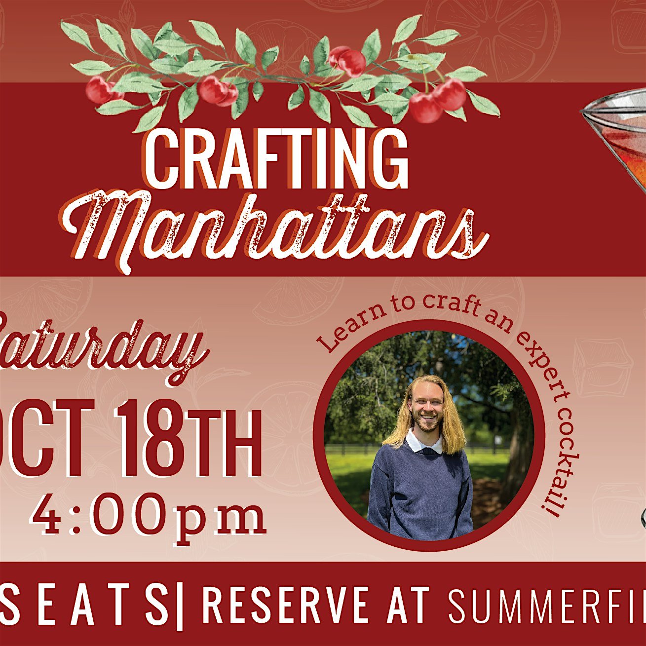 Cocktails with August: Crafting Manhattans