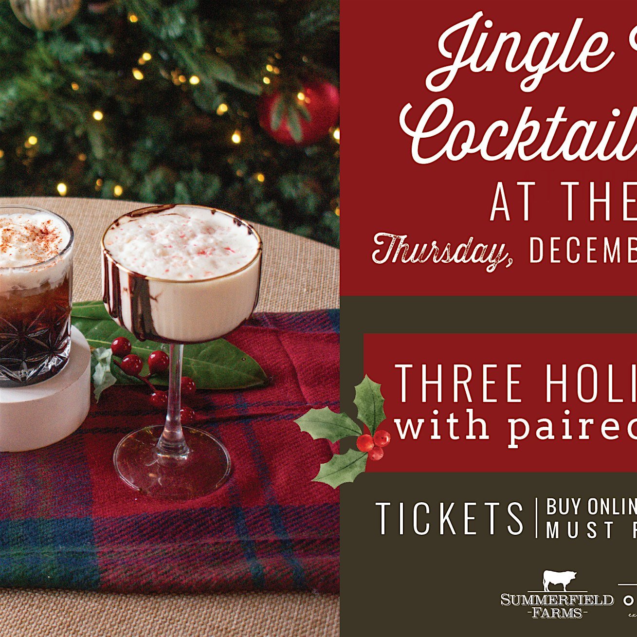 Jingle Mingle Christmas Cocktail Tasting
